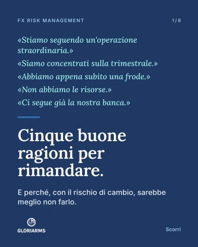 Slide 1 di 8 del carosello “Cinque buone ragioni per rimandare” di Enrico Ferrante.