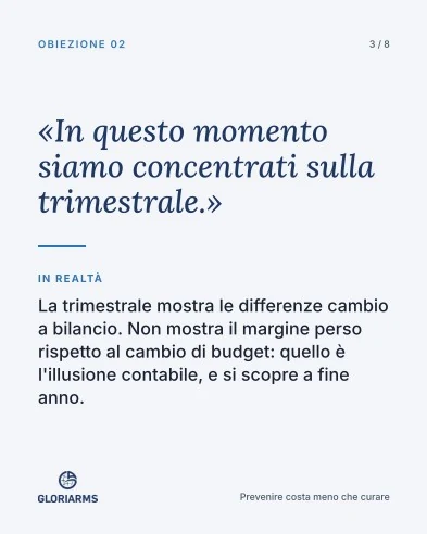 Slide 3 di 8 del carosello “Cinque buone ragioni per rimandare” di Enrico Ferrante.