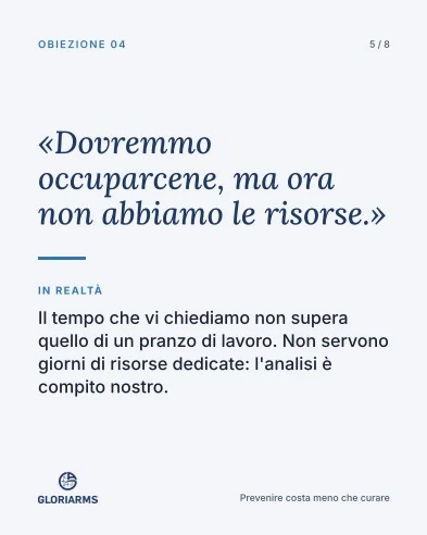 Slide 5 di 8 del carosello “Cinque buone ragioni per rimandare” di Enrico Ferrante.